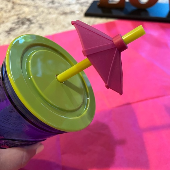 NEW Starbucks Hawaii Collection Blue Glass Tumbler W/Mai Thai Umbrella - 16oz - Picture 8 of 9